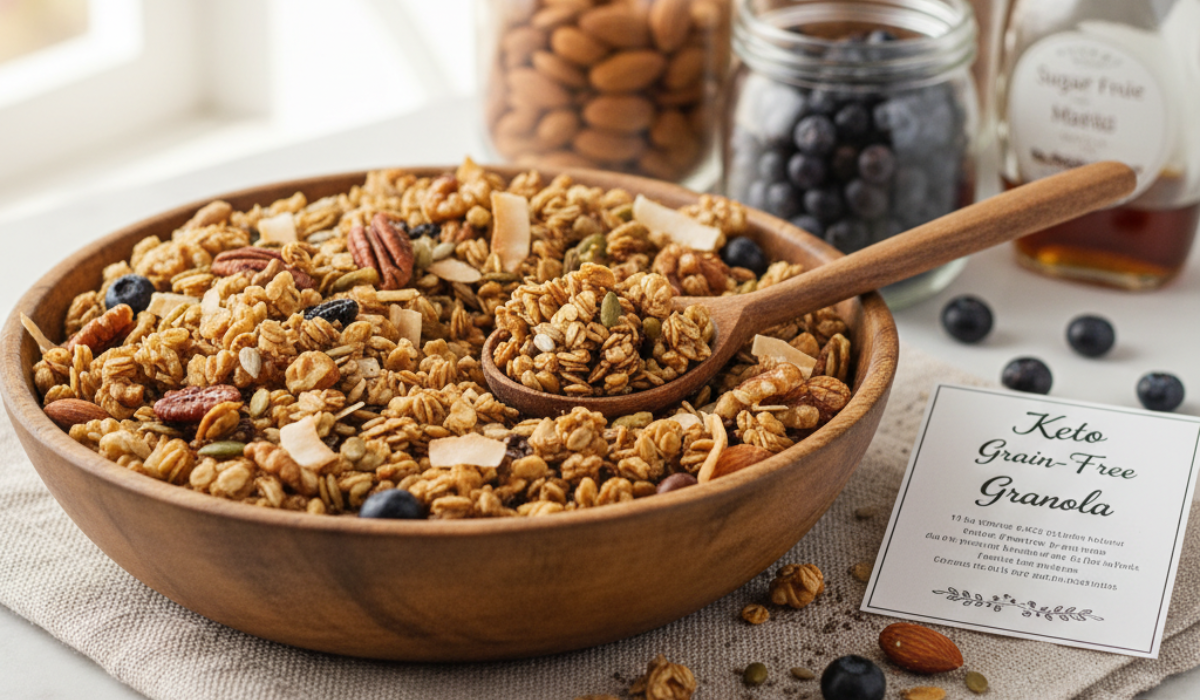 7 Keto Grain-Free Granola Recipes for Low-Carb Crunch