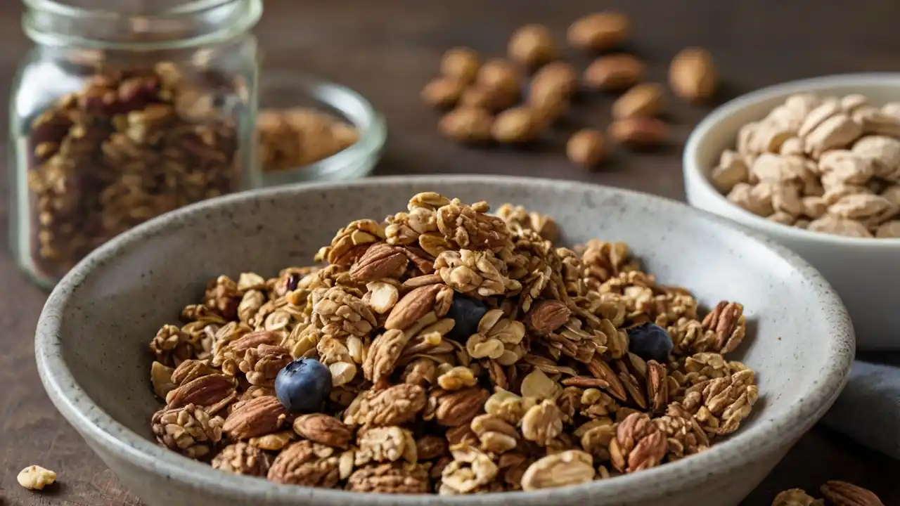 Grain Free Gluten Free Nut Free Granola, SCD, FODMAP & IBS