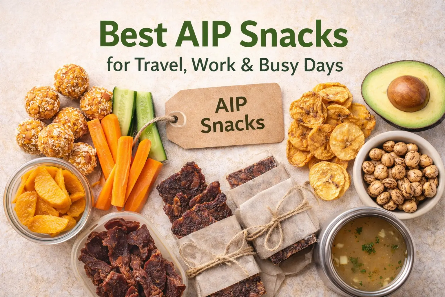 Best AIP Snacks for Travel, Work & Busy Days