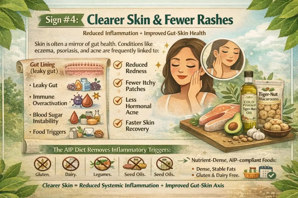 Sign #4 Clearer Skin and Fewer Rashes