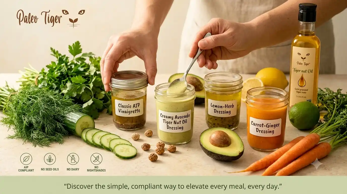 5 AIP Salad Dressings With Tiger Nut Oil