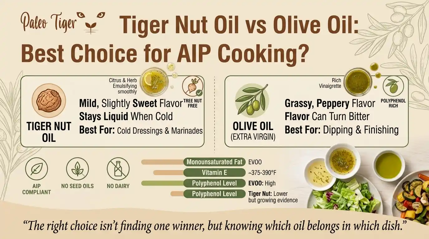 Tiger Nut Oil vs Olive Oil: Best Choice for AIP Cooking?