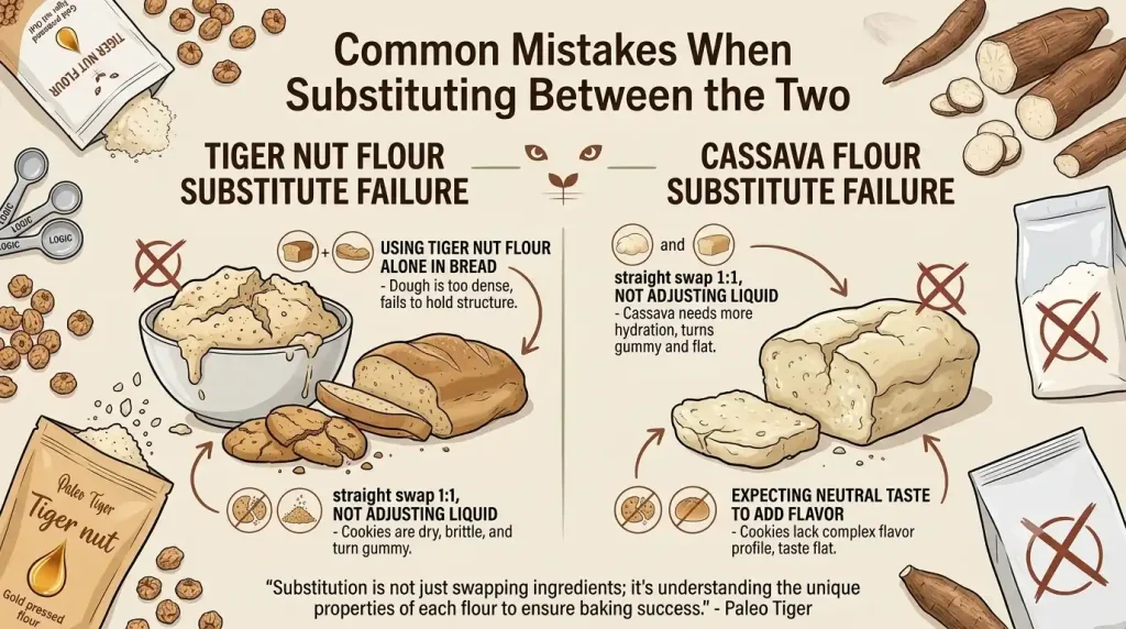 Mistakes When Substituting Between the Two