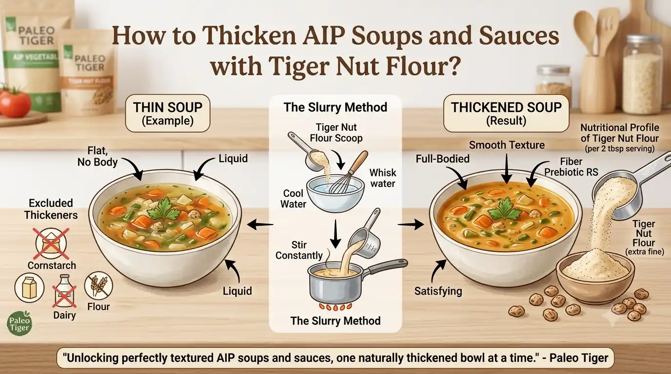 How to Thicken AIP Soups and Sauces with Tiger Nut Flour?