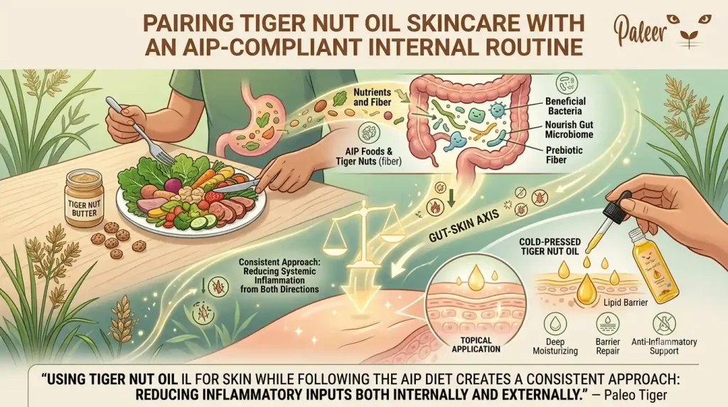 Pairing Tiger Nut Oil Skincare with an AIP
