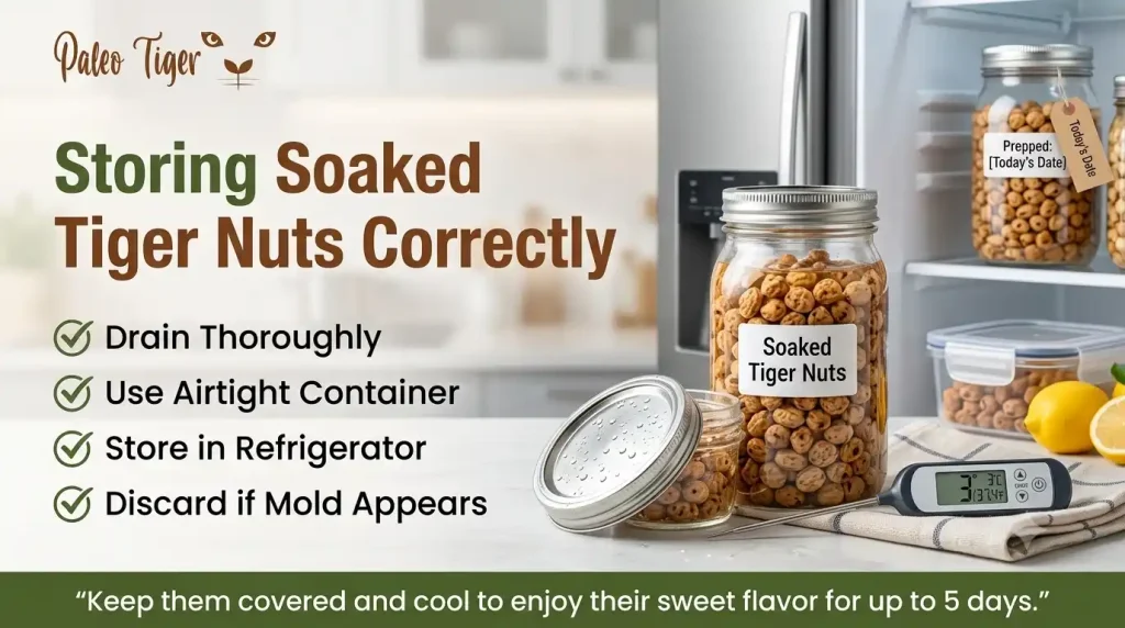 Storing Soaked Tiger Nuts Correctly
