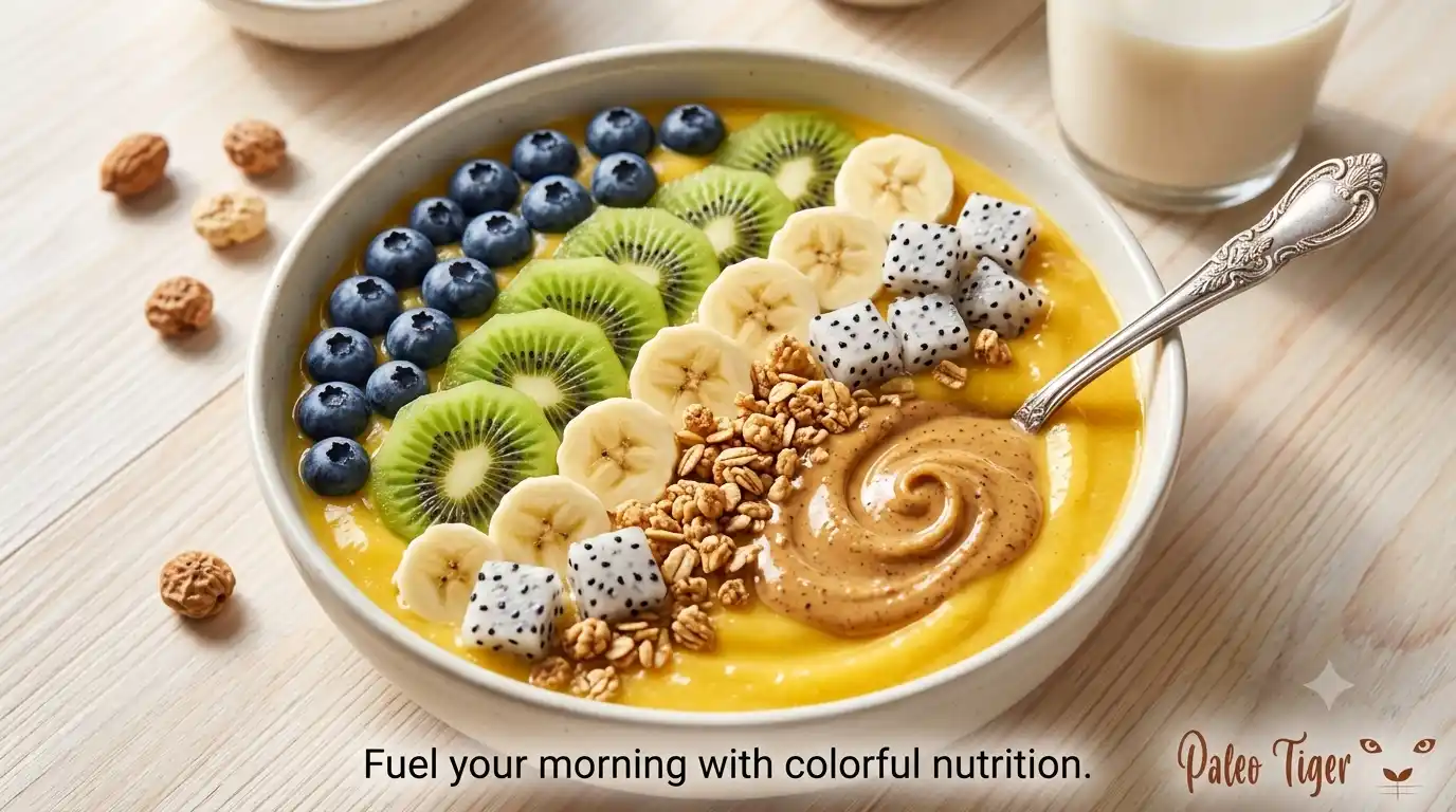 Tiger Nut Butter Smoothie Bowl: A Colorful AIP Breakfast Recipe
