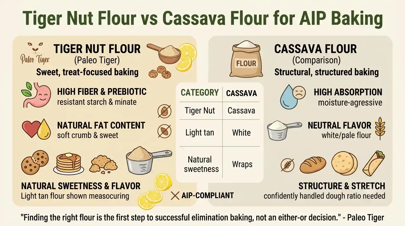 Tiger Nut Flour vs Cassava Flour for AIP Baking
